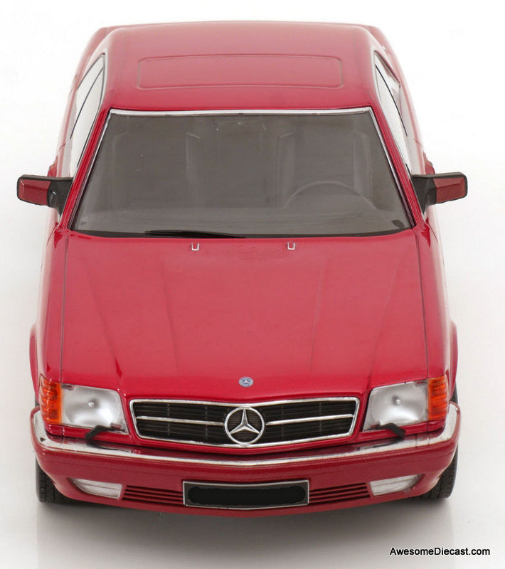 1985 Mercedes 500 SEC, Metallic Red 1:18 Diecast Model Car by KK