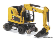 Diecast Masters 1:87 Caterpillar M323F Railroad Wheeled Excavator, Cat Yellow