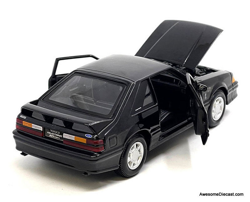 1993 Ford Mustang SVT Cobra, Black 1:24 Diecast Model Car by Maisto