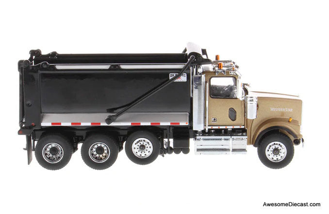 Diecast Masters 1:50 Western Star 4900 SF Tandem Truck w/Pusher Axle w/Ox Bodies Stampede Dump Bed