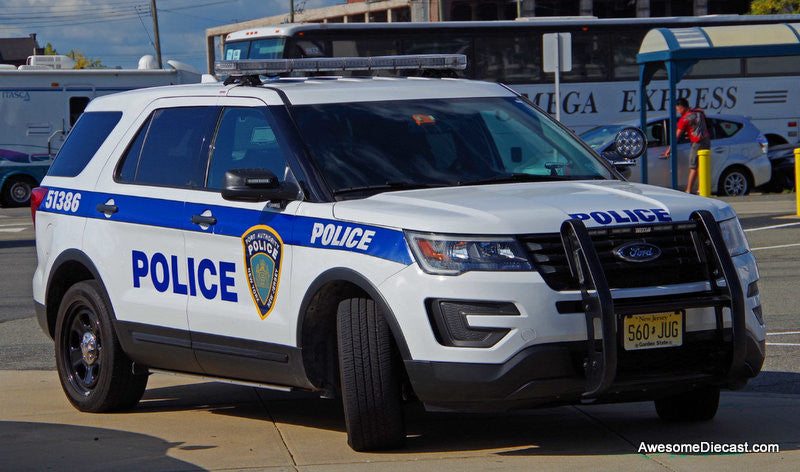 Ford Police Interceptor Utility Vehicle: NY NJ Port Authority Police 1:64 Diecast Model Car by 596 Model