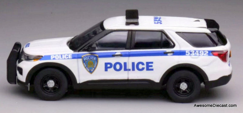 Ford Police Interceptor Utility Vehicle: NY NJ Port Authority Police 1:64 Diecast Model Car by 596 Model