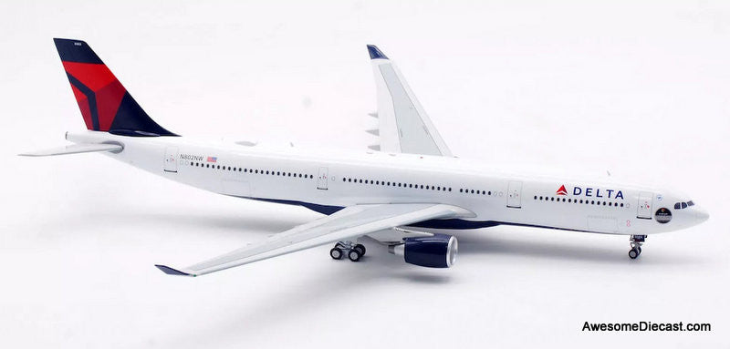 Airbus A330-323: Delta Air Lines (Reg #N802NW) w/Cirium Platinum Award Sticker 1:200 Diecast Model Plane by Inflight