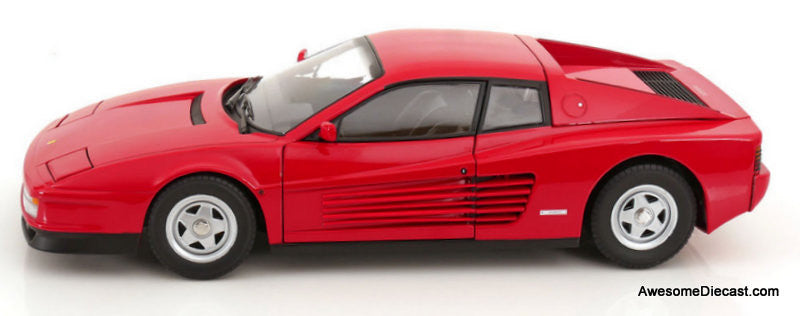 1986 Ferrari Testarossa, Red 1:12 Diecast Model Car by KK Scale