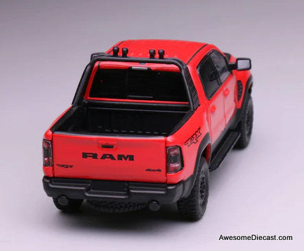 Dodge Ram 1500 SRX Sports Pick-Up Truck, Red 1:64 Diecast Model Truck by 596 Model