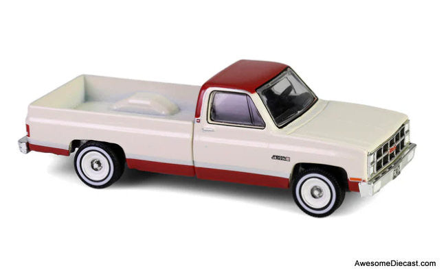 1981 GMC Sierra Classic K2500 Pick-Up, Red/Cream 1:64 Diecast Model Truck by Greenlight