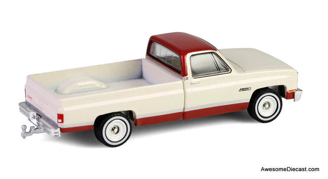 1981 GMC Sierra Classic K2500 Pick-Up, Red/Cream 1:64 Diecast Model Truck by Greenlight