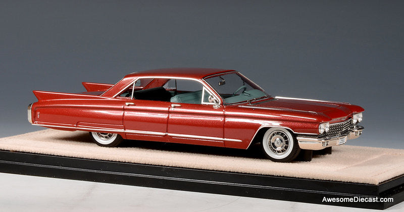 1960 Cadillac Eldorado Brougham Pininfarina, Pompeian Red Metallic 1:43 Resin Cast Model Car by Stamp Models