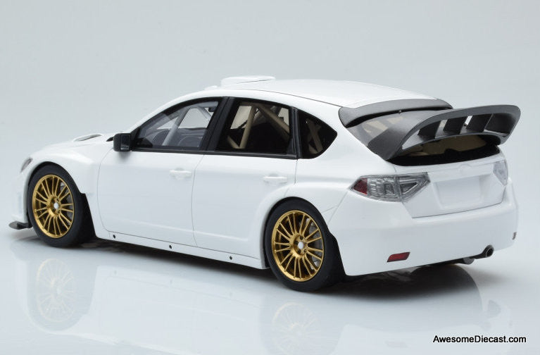 Otto 1:18 2008 Subaru Impreza WRX STi w/Customized Parts, White