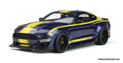 GT Spirit 1:18 2021 Shelby Super Snake "Blue Hornet", Kona Blue/Yellow