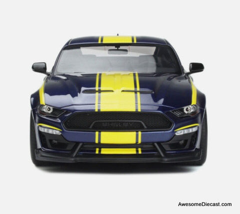 GT Spirit 1:18 2021 Shelby Super Snake "Blue Hornet", Kona Blue/Yellow
