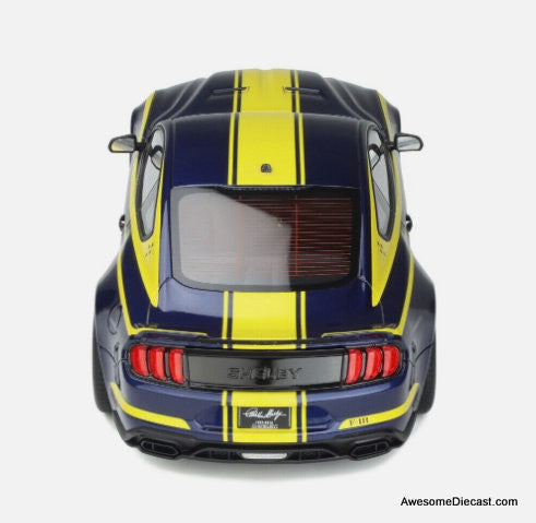 GT Spirit 1:18 2021 Shelby Super Snake "Blue Hornet", Kona Blue/Yellow