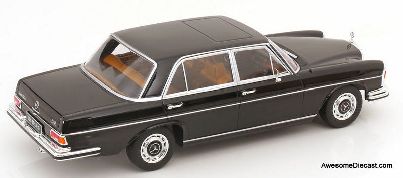 1967 Mercedes Benz 300SEL 6.3 (W109), Black 1:18 Diecast Model Car by KK Scale