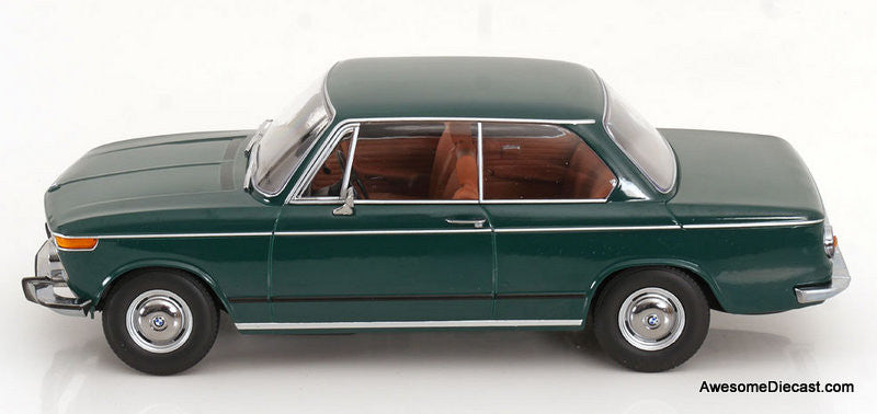 1971 BMW 1801, Dark Green 1:18 Diecast Model Car by KK Scale
