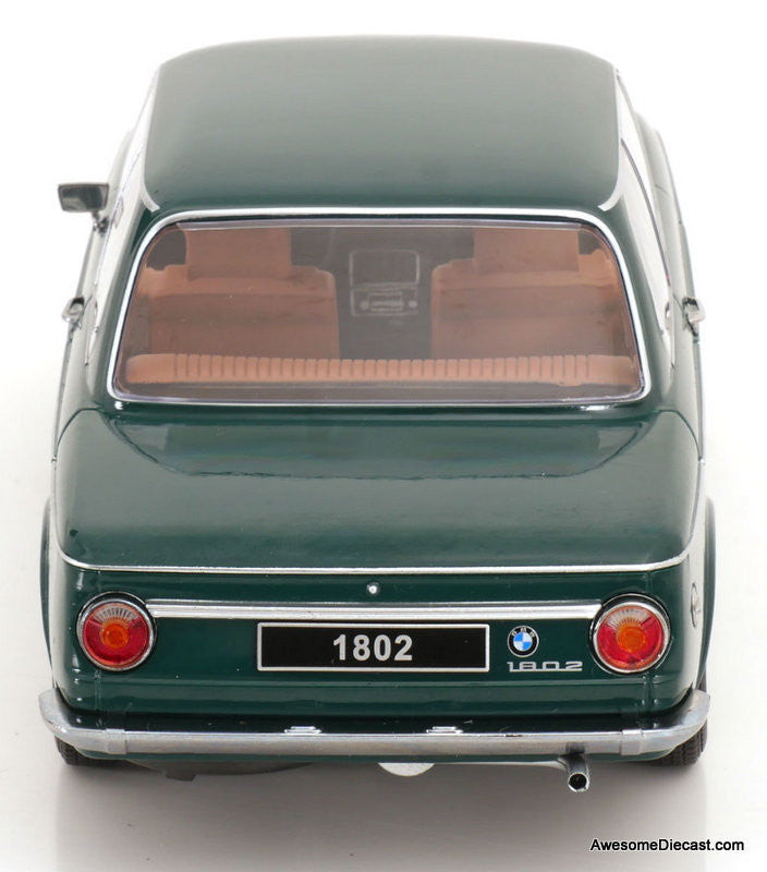 1971 BMW 1801, Dark Green 1:18 Diecast Model Car by KK Scale