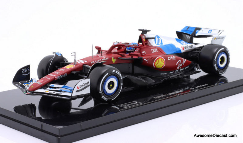 Ferrari SF-25 Formula 1 Race Car #16 1:18 Diecast Model Car by Burago
