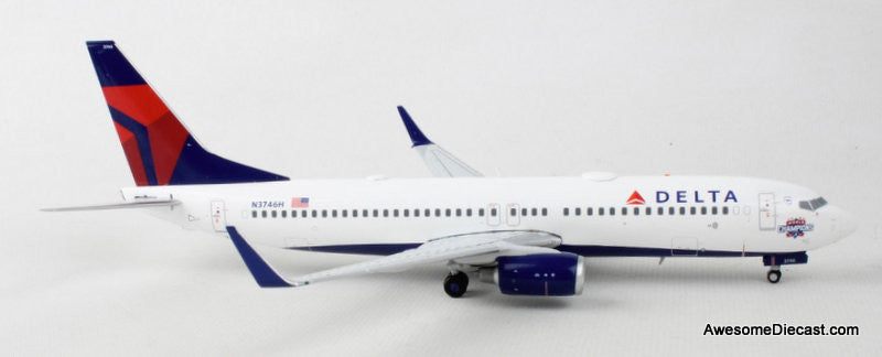 Gemini 200 1:200 Boeing 737-800: Delta Airlines (Reg#N3746H)- Atlanta Braves