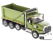 Diecast Masters 1:50 Western Star Tandem Dump Truck w/Pusher Axle, Metallic Olive Green