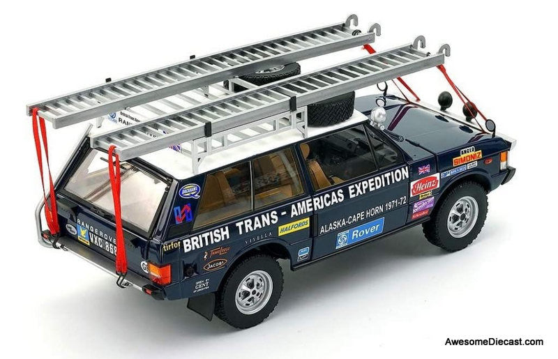 1971 Range Rover "The British Trans-Americas Expedition"1:18 Diecast Model Car by Almost Real