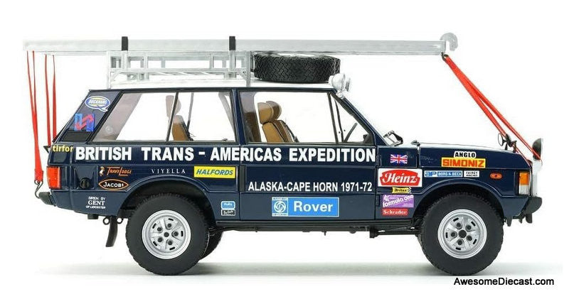 1971 Range Rover "The British Trans-Americas Expedition"1:18 Diecast Model Car by Almost Real