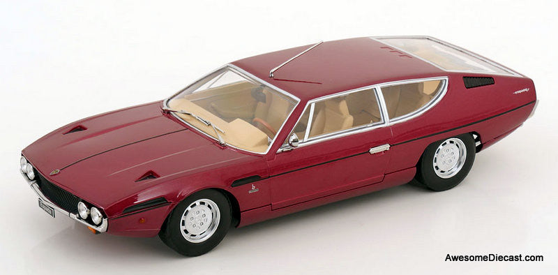 1970 Lamborghini Espada S2, Metallic Red 1:18 Diecast Model Car by KK Scale