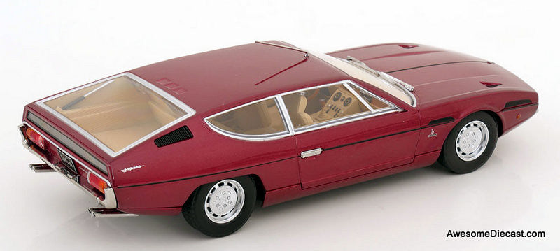 1970 Lamborghini Espada S2, Metallic Red 1:18 Diecast Model Car by KK Scale