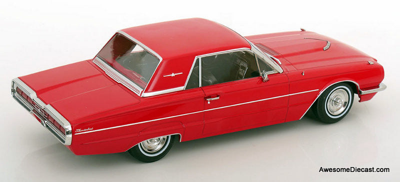 1966 Ford Thunderbird Hard Top Coupe, Red 1:18 Diecast Model Car by KK Scale