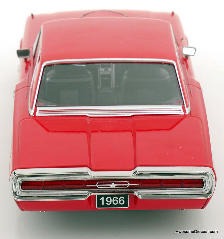 1966 Ford Thunderbird Hard Top Coupe, Red 1:18 Diecast Model Car by KK Scale