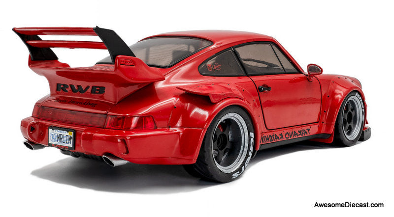 2024 Porsche 964 RWB, Red Taikano Kaishin 1:18 Diecast Model Car