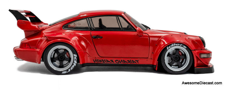 2024 Porsche 964 RWB, Red Taikano Kaishin 1:18 Diecast Model Car by Solido