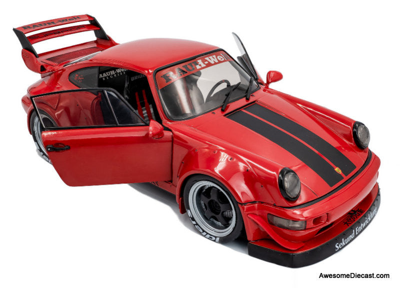 2024 Porsche 964 RWB, Red Taikano Kaishin 1:18 Diecast Model Car by Solido
