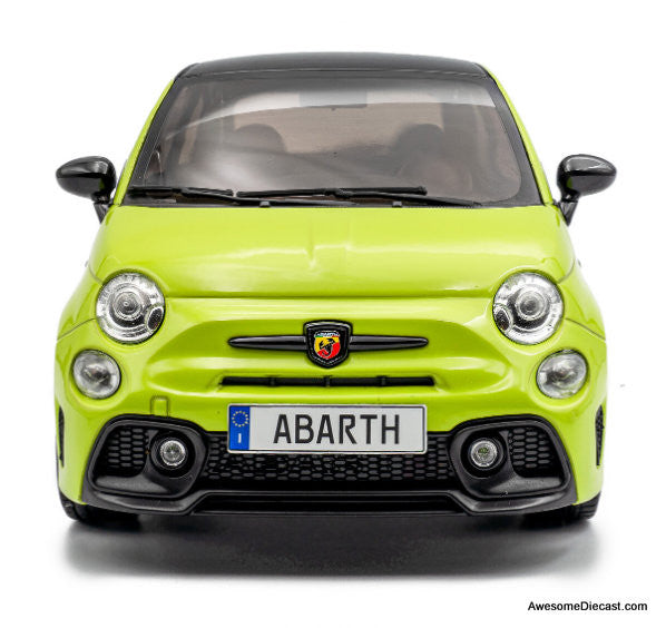 2023 Fiat F595 Abarth, Adredalina Green 1:18 Diecast Model Car by Solido