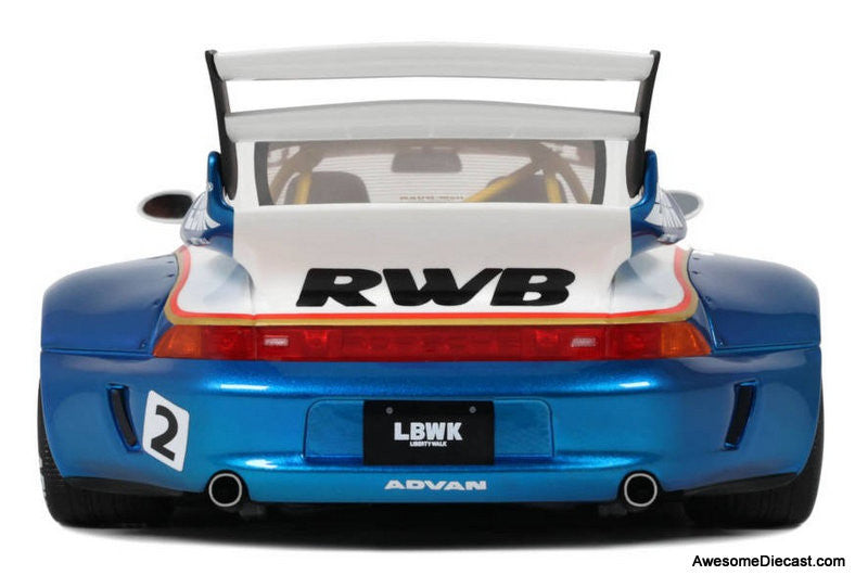 2023 Porsche RWB X LB-Walk Rauh-Welt #2 1:18 Resin Cast Model Car by GT Spirit