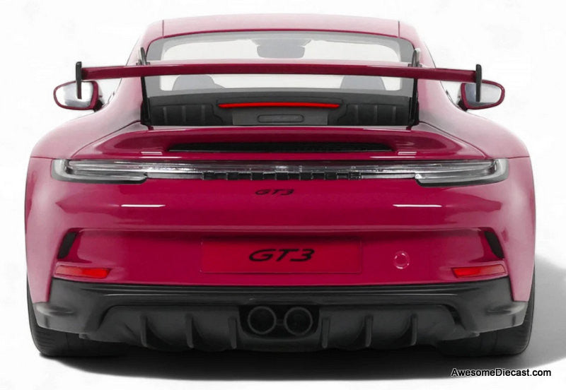2021 Porsche 911 GT3 (992), Ruby Star Neo 1:12 Resin Cast Model Car by GT Spirit
