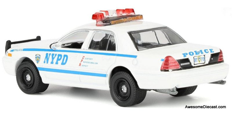 2011 Ford Crown Victoria Police Interceptor: NYPD 1:64 Diecast Model Car by Greenlight