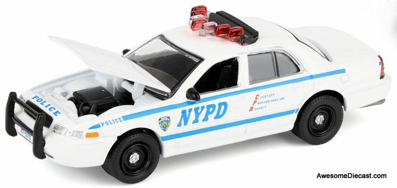 2011 Ford Crown Victoria Police Interceptor: NYPD 1:64 Diecast Model Car by Greenlight