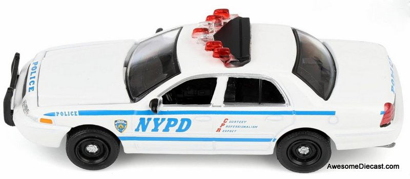 2011 Ford Crown Victoria Police Interceptor: NYPD 1:64 Diecast Model Car by Greenlight