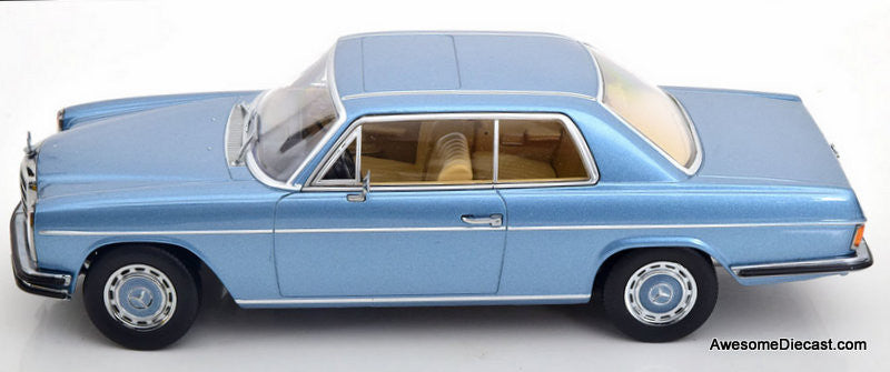KK Scale 1:18 1969 Mercedes 280C W114 Coupe, Metallic Blue
