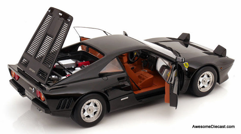 1984 Ferrari 288 GTO, Black 1:12 Diecast Model Car by KK Scale