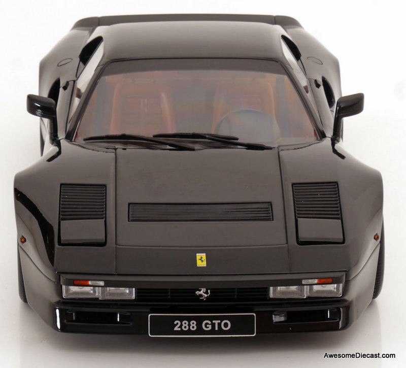 1984 Ferrari 288 GTO, Black 1:12 Diecast Model Car by KK Scale