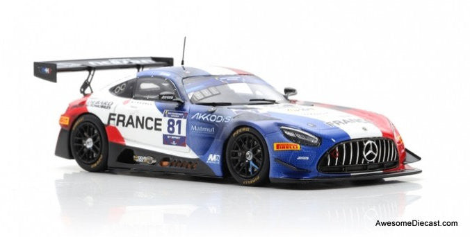 Spark 1:43 Mercedes AMG GT3 #81 Team France FIA Motorsport Games GT Sprint Cup Paul Ricard 2022 -Tristan Vautier