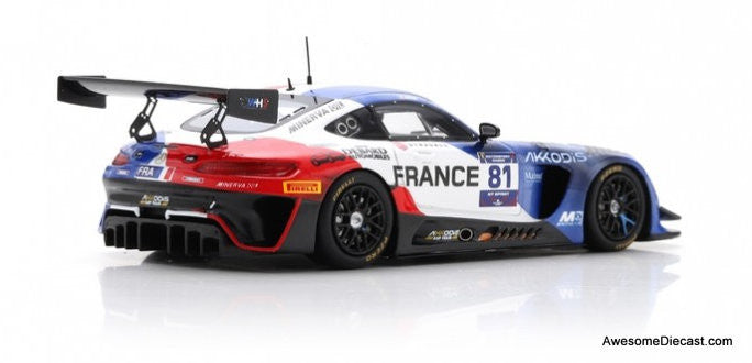 Spark 1:43 Mercedes AMG GT3 #81 Team France FIA Motorsport Games GT Sprint Cup Paul Ricard 2022 -Tristan Vautier