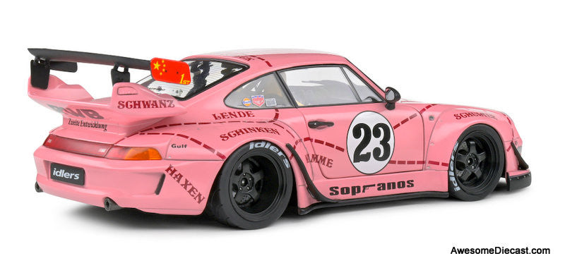2020 Porsche RWB Bodykit Pink Pig #23 1:18 Diecast Model Car by Solido
