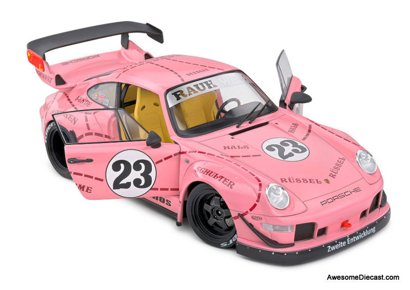 2020 Porsche RWB Bodykit Pink Pig #23 1:18 Diecast Model Car by Solido