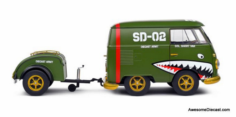 1950 Kool Kombi (Army Fighter), Green 1:18 Diecast Model Vehicle by Solido