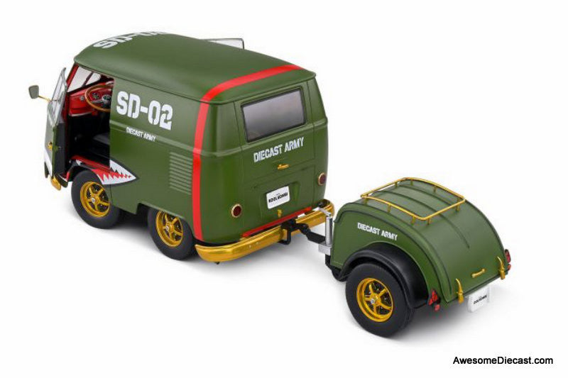 1950 Kool Kombi (Army Fighter), Green 1:18 Diecast Model Vehicle by Solido