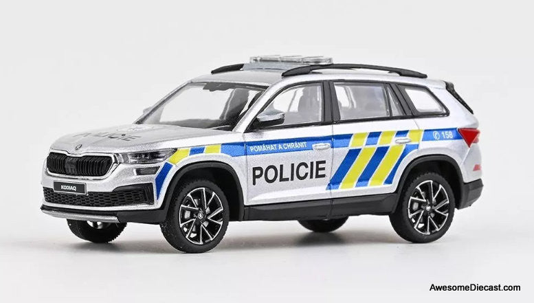 2021 Skoda Kodiaq FL: Czech Police 1:43 Diecast Model Car by Abrex
