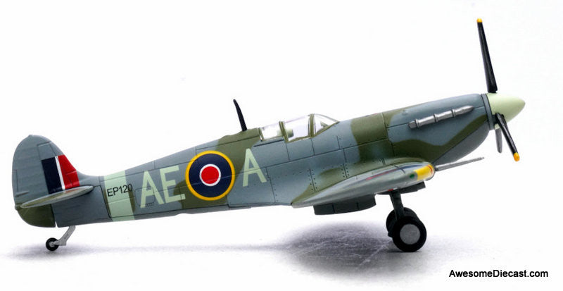 Supermarine Spitfire MkVb EP120/AE-A 402 Sqn RAF, City of Winnipeg, Flown by S/L Jeff Northcott D.S.O, D.F.C Duxford 1943 1:72 Diecast Model Plane by Legion Models
