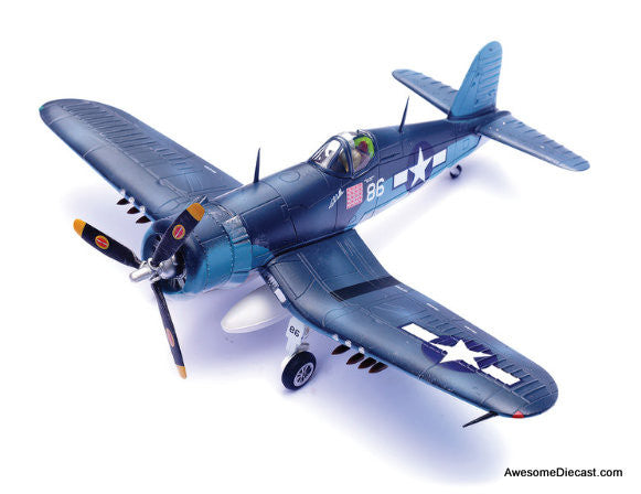 F4U Corsair "Lucybelle," 28-Victory Ace Maj. Gregory "Pappy" Boyington, CO of VMF-214 "Black Sheep," Vella Lavella (Solomon Islands), November 1943 1:72 Diecast Model Plane by Legion Models