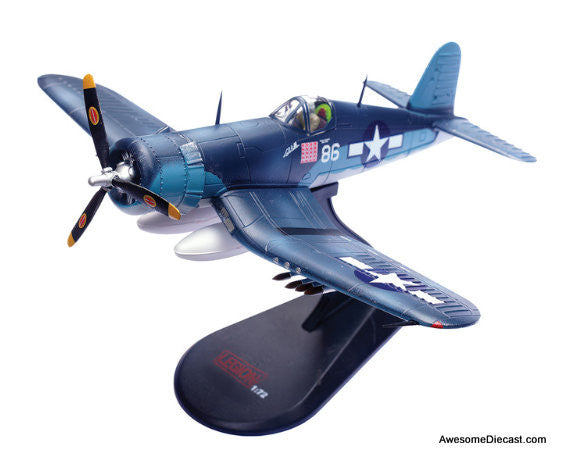 F4U Corsair "Lucybelle," 28-Victory Ace Maj. Gregory "Pappy" Boyington, CO of VMF-214 "Black Sheep," Vella Lavella (Solomon Islands), November 1943 1:72 Diecast Model Plane by Legion Models